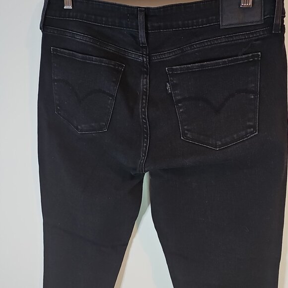 Levi's 711 Women's 34x27  Black Skinny Jeans - Picture 4 of 7